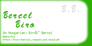 bercel biro business card